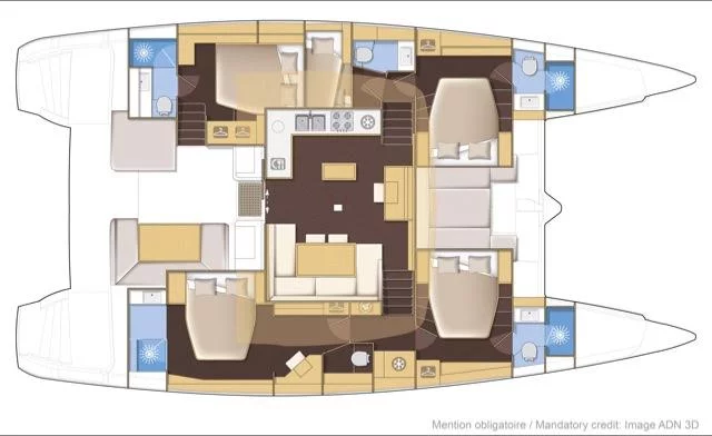 Lagoon 52 F (BLUE MOON (Crewed Charter))  - 31