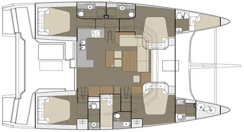 Dufour catamaran 48 (Hawaii 5-0)  - 6