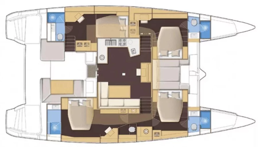 Lagoon 52 F (ECLIPSE (Crewed Charter))  - 4