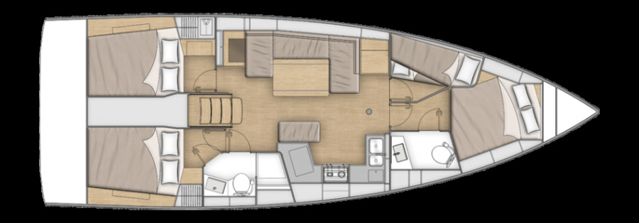Photo #5 - Beneteau Oceanis 40.1 FIRST LINE - Watermaker - 3 Double cabins - 1 Double bunk cabin (Madelon) en Le Marin - 54617