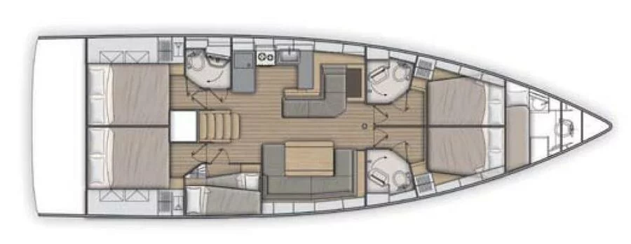 Oceanis 51.1 with Gen & Watermaker (Aloha)  - 12