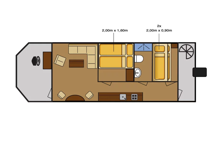 YachtSuite2.0 - 4 Personen (15PS) (Röbel)  - 25