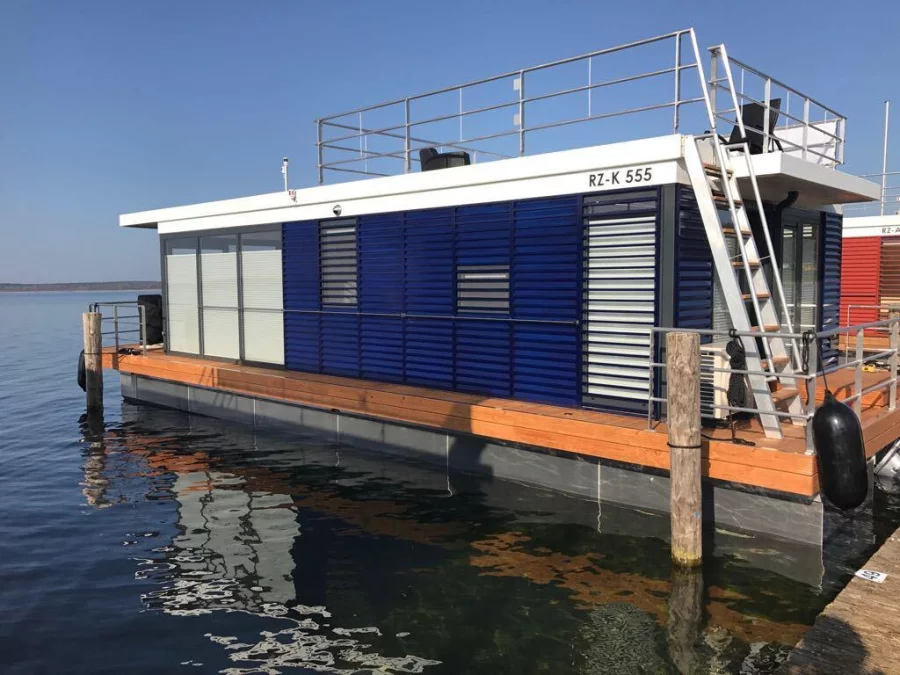 1Floating 44 Schwimmferienhaus (MeinFERIENBOOT 3 (fest liegend))  - 1