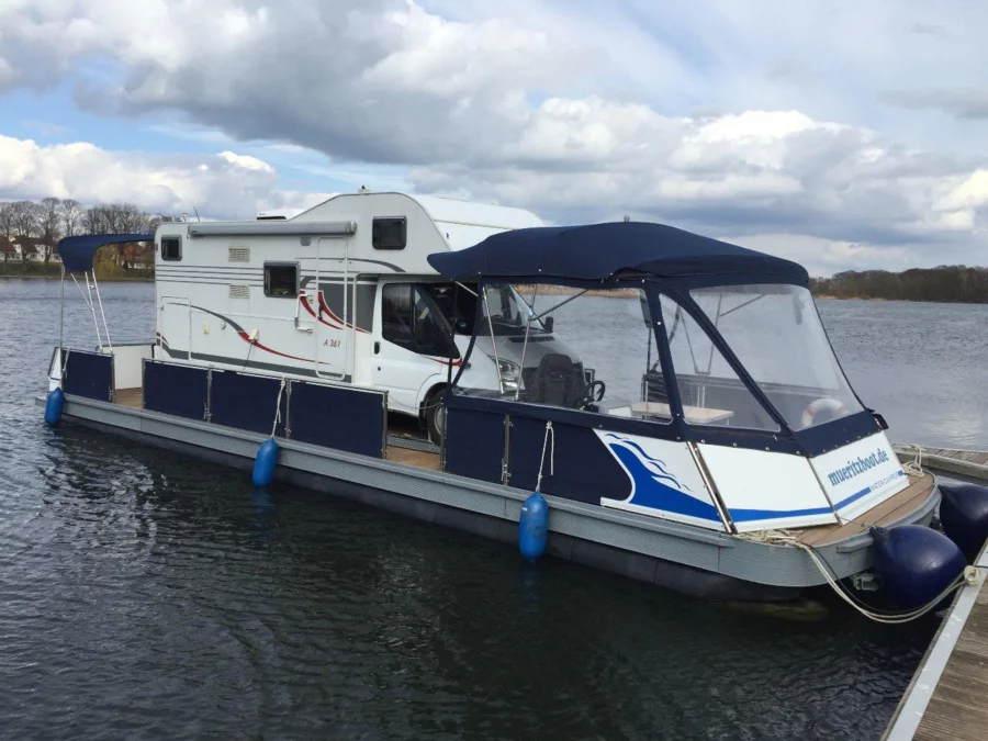TechnusTrimaran-Schwimmplattform (Wechsel-Wassercamper mit eigenem Fahrzeug (1))  - 7