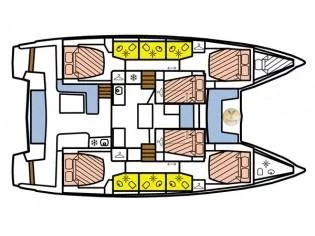 Cocktail 15-24m - Cabin Cruise Seychelles (Cabin O01 (LF)) Plan image - 1
