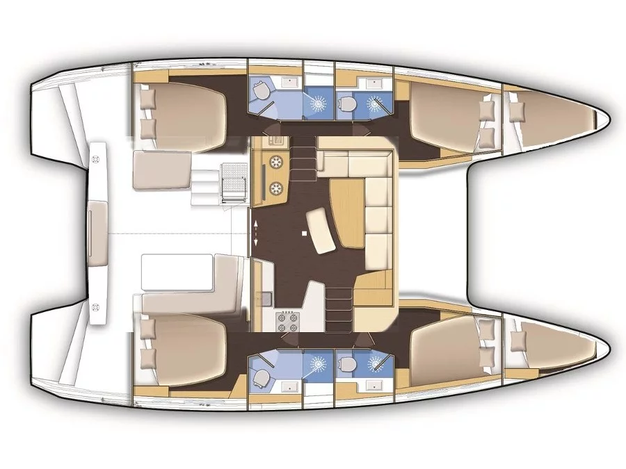 Lagoon 42 (Eleni) Plan image - 1