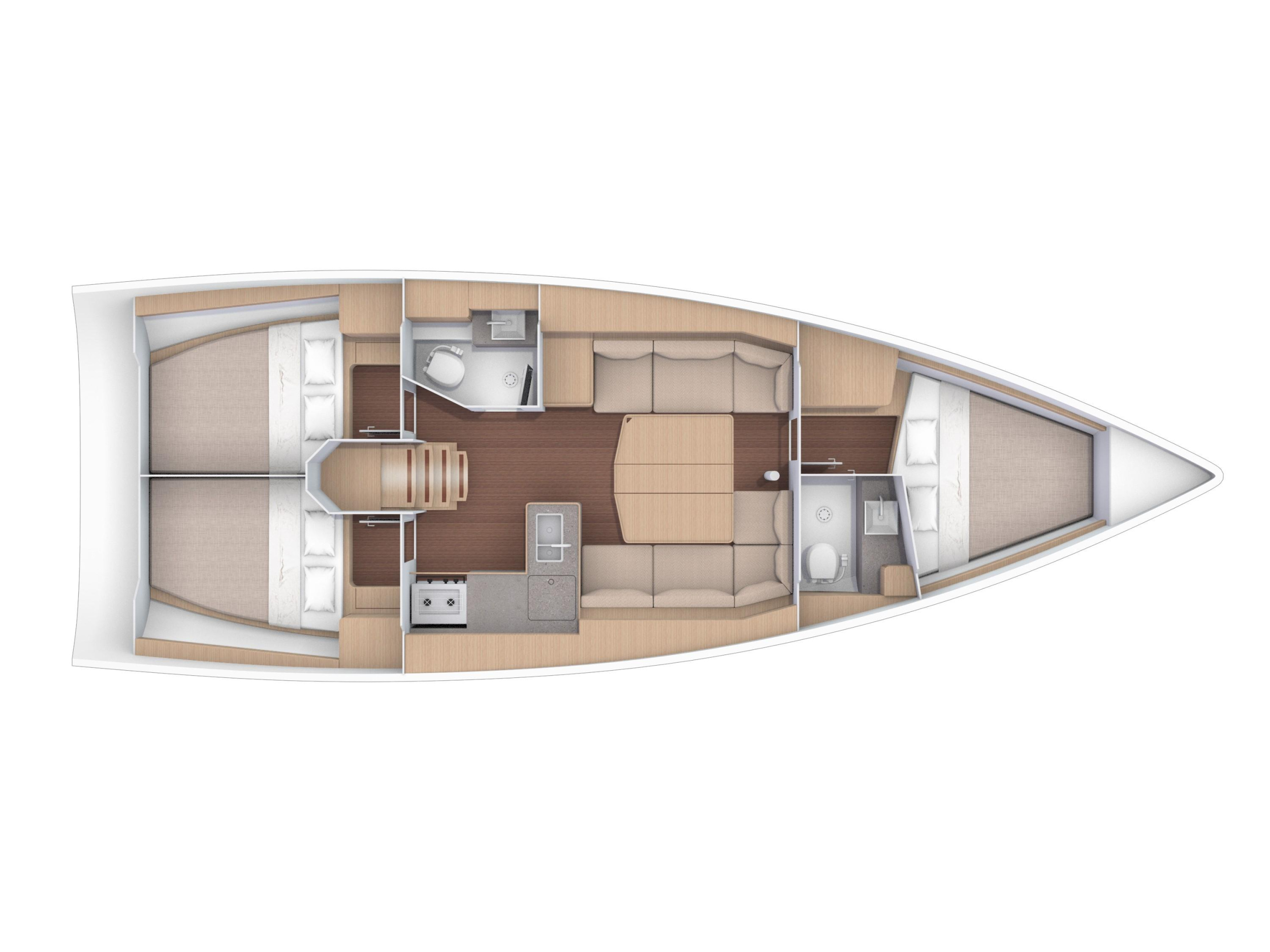Photo #7 - Dufour 390 Grand Large (Rubens) en Porto Rotondo - 4259
