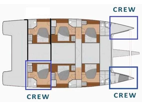 Samana 59 (Maurice - Luxury Catamaran) Plan image - 13