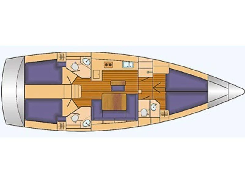 Bavaria Cruiser 46 (Libertá (Modell 2016, boated 2016)) Plan image - 10