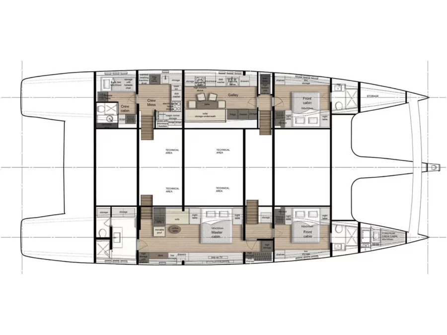 Sunreef 80 (HONEYBIRD) Plan image - 2