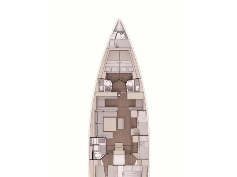 Dufour 530 (Astrid) Plan image - 16