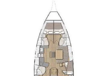 Oceanis 46.1 (Sarina) Plan image - 1