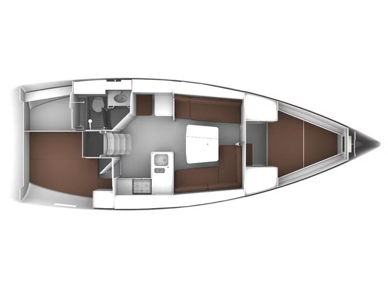 Bavaria Cruiser 37 (ALENA) Plan image - 1