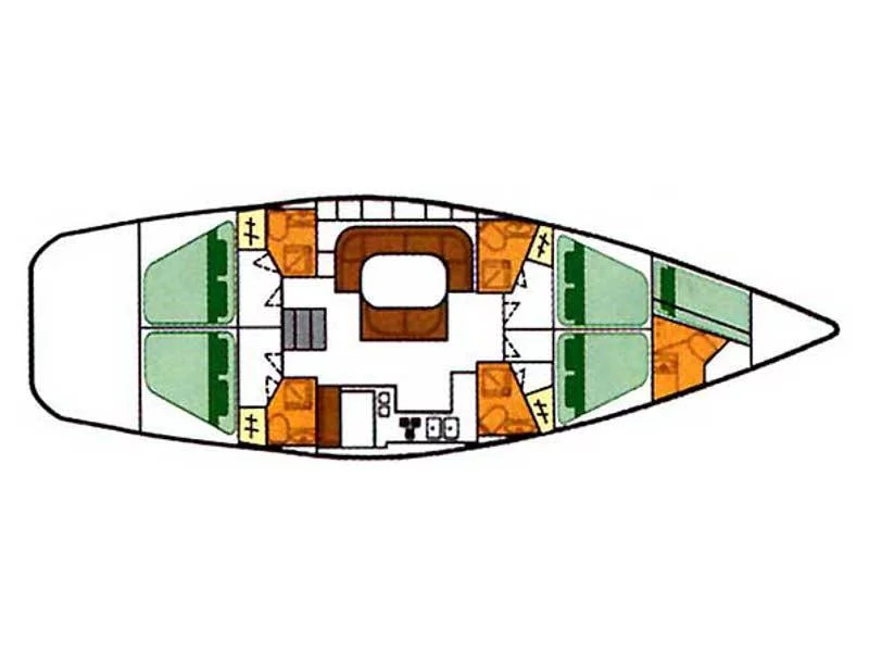 Oceanis 500 (Furtivo Ibiza) Plan image - 4