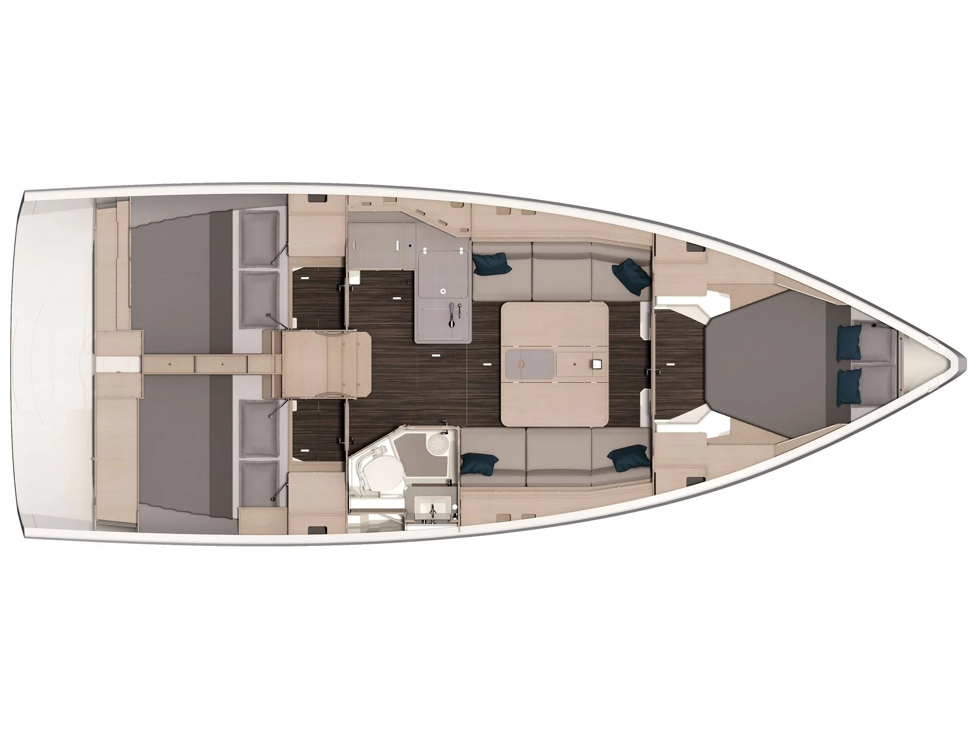 Dufour 37 Performance (Viridis) Plan image - 15