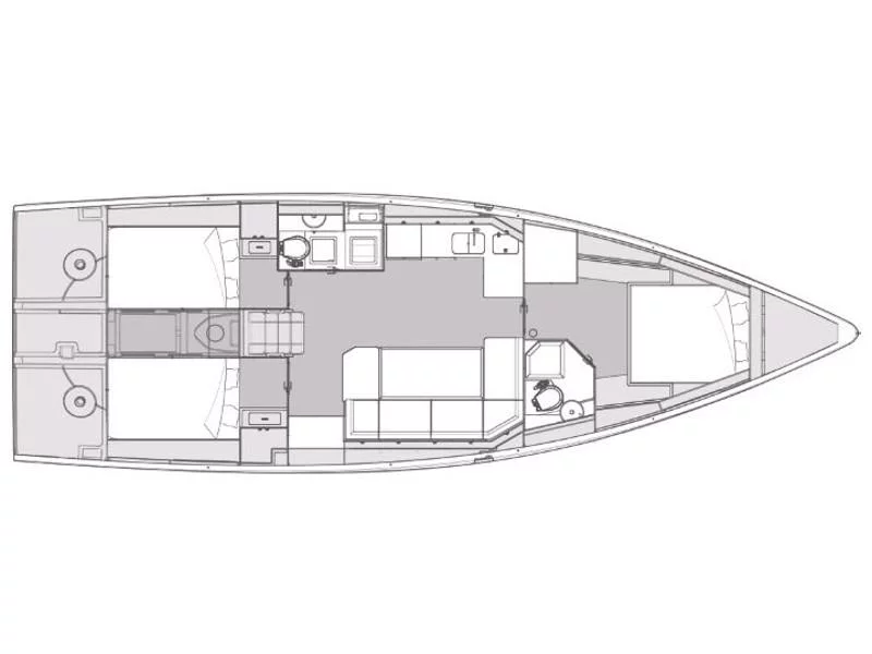 Elan Impression 43 (OLLIE new 2024 (air condition, cross-cut dacron sails)) Plan image - 11