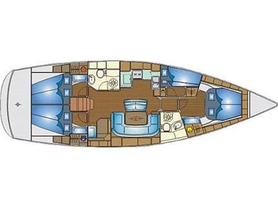 Bavaria 46 Cruiser (S/Y Phedra) Plan image - 1