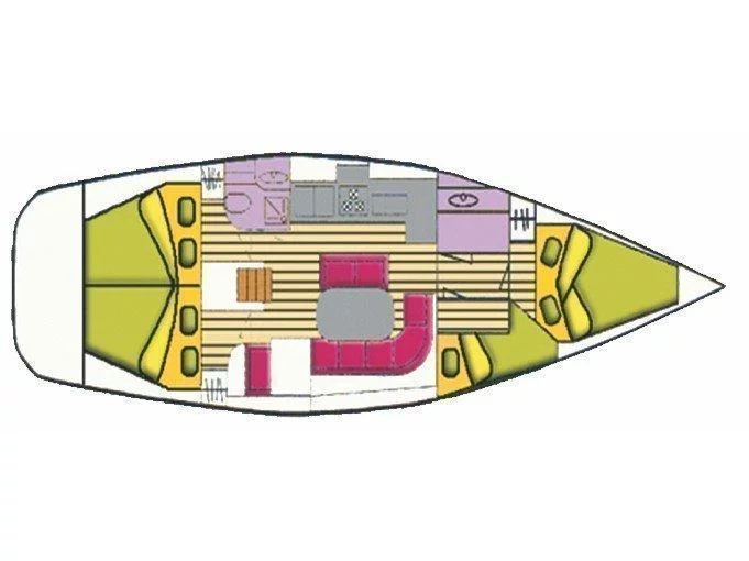Oceanis Clipper 411 (Canopus) Plan image - 5