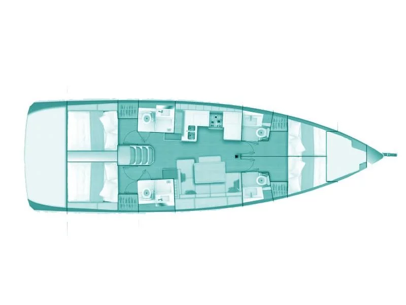 Sun Odyssey 490 (Iris) Plan image - 10