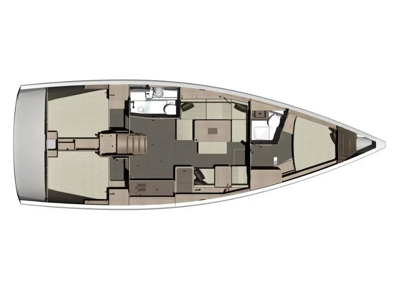 Dufour 412 (Southern Nights) Plan image - 1
