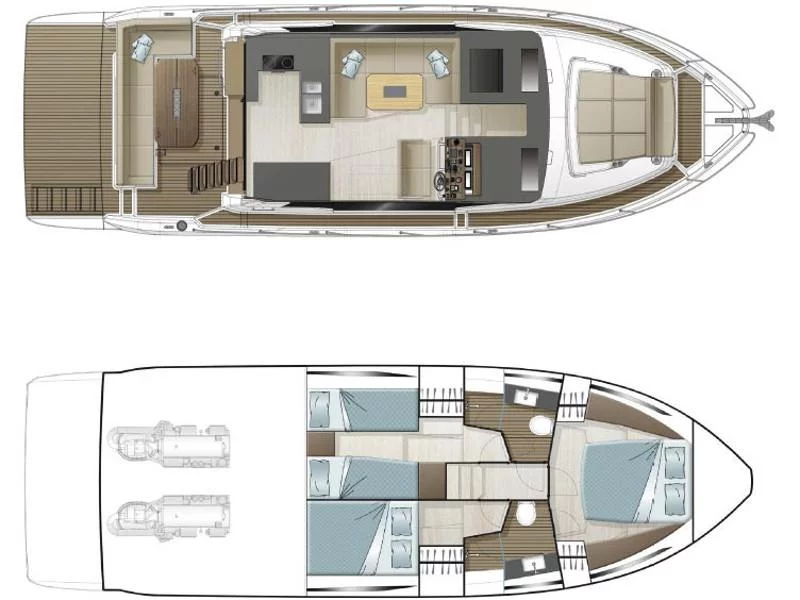 Sealine F 430 (Blue Lagoon II) Plan image - 8