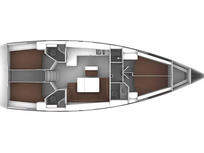 Bavaria Cruiser 46 (Sputnik) Plan image - 1