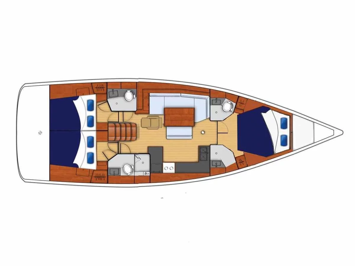 Beneteau Oceanis 48 (Owner's version) (Spirit of Adventure) Plan image - 2