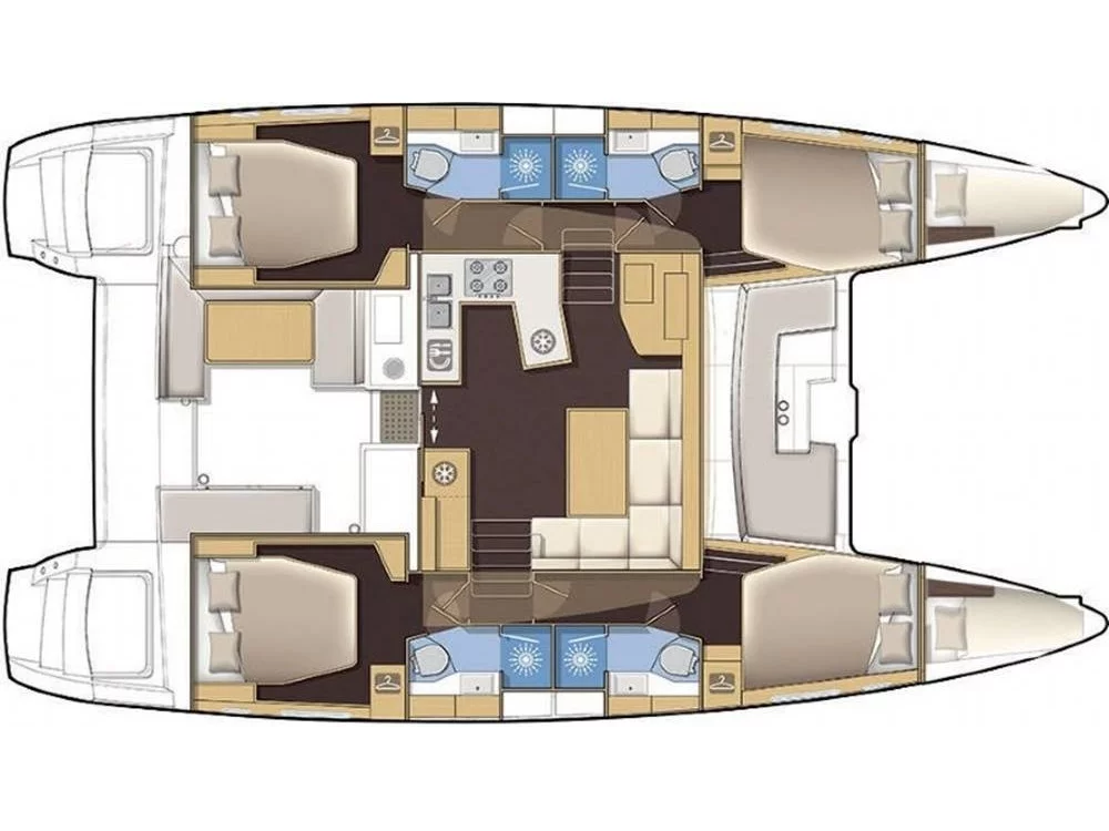Lagoon 450 F Luxury (BLUE BERRY) Plan image - 4