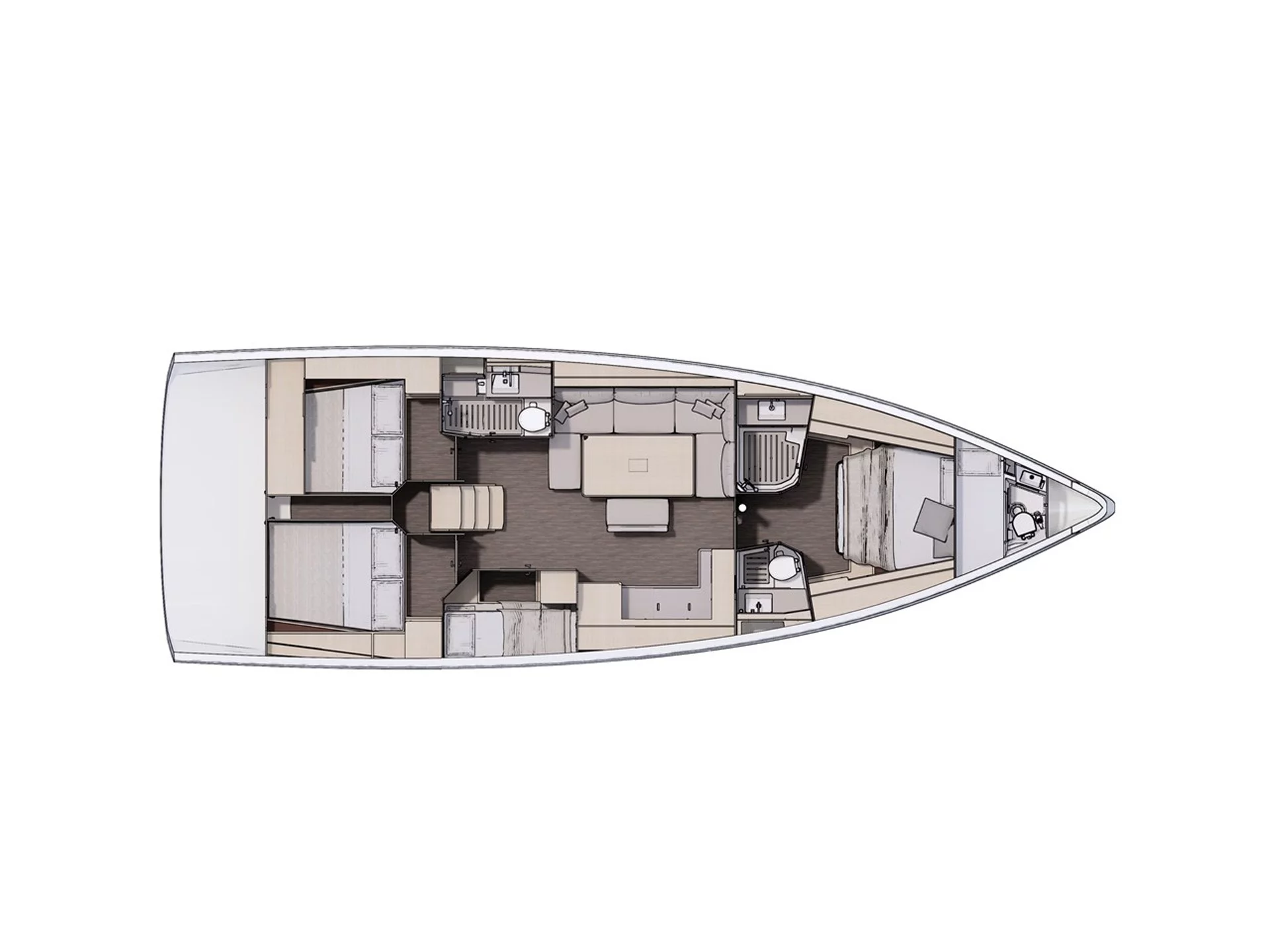 Dufour 470 owner's version. (ALYSS) Plan image - 4