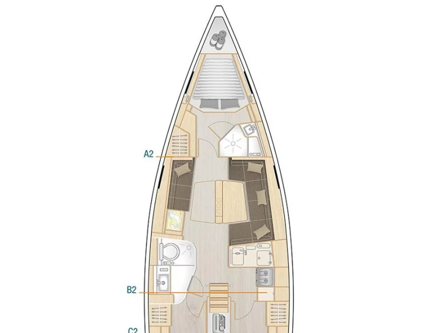 Hanse 418 (Elba) Plan image - 6