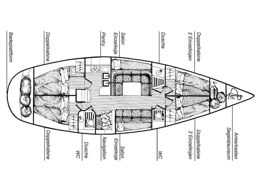 Gib Sea 44.2 (Myrto) Plan image - 2