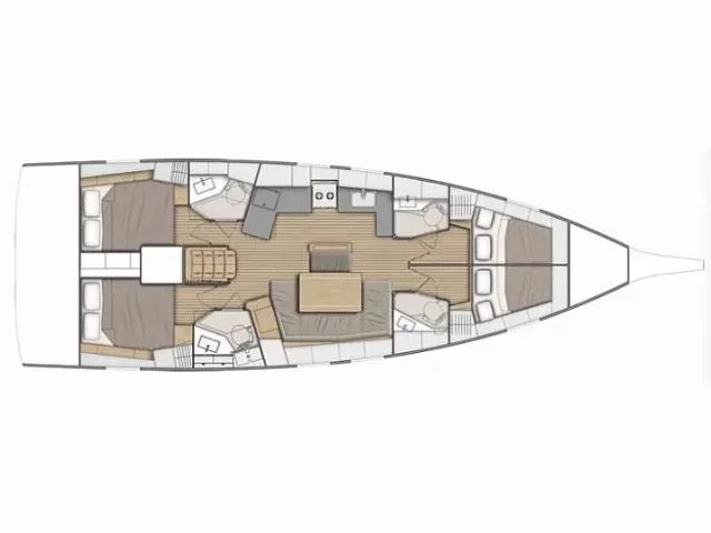 Dufour 460 Grand Large (Despoina) Plan image - 1