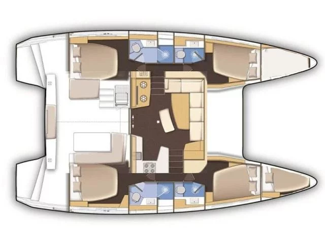 Lagoon 42-- (Anemi) Plan image - 1