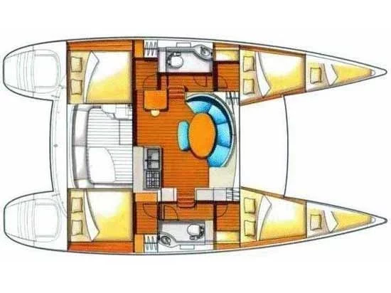 Lagoon 380 S2 (NEFERTITI) Plan image - 1