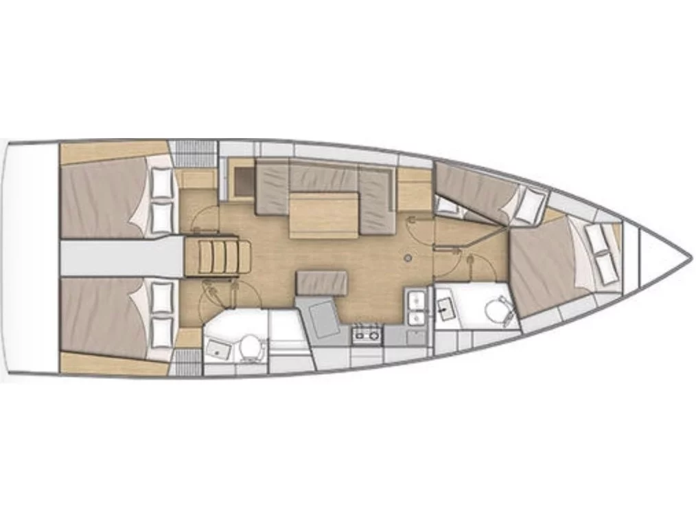 Oceanis 40.1 (OCEAN PEARL) Plan image - 1