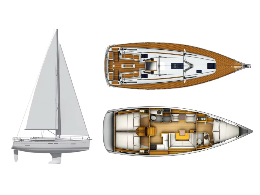 Sun Odyssey 419 (Kinthia) Plan image - 3