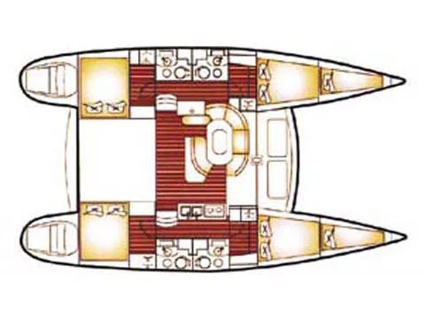 Lagoon 410 (Andromeda) Plan image - 1