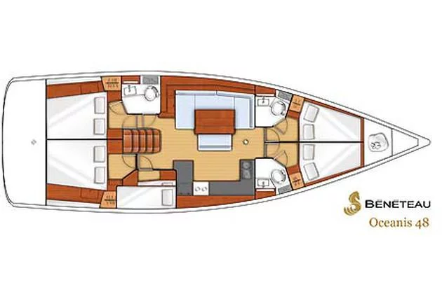 Oceanis 48 (Nabucco: Forward Cabin #1 (Cabin Charter - 2 pax) Fully Crewed, ALL EXPENSES)  - 8