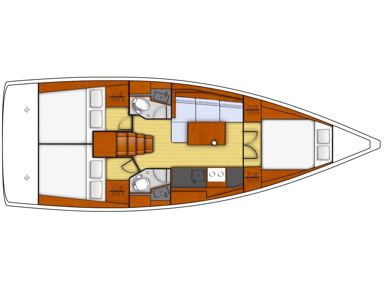 Oceanis 38.1 (Helena) Plan image - 2