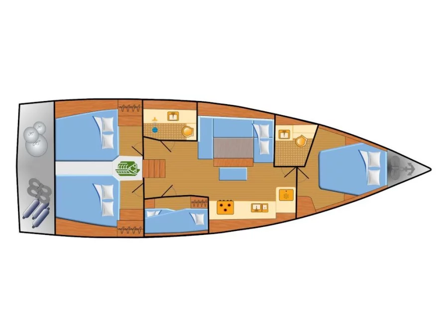 Dufour 430 (WHISKY) Plan image - 21