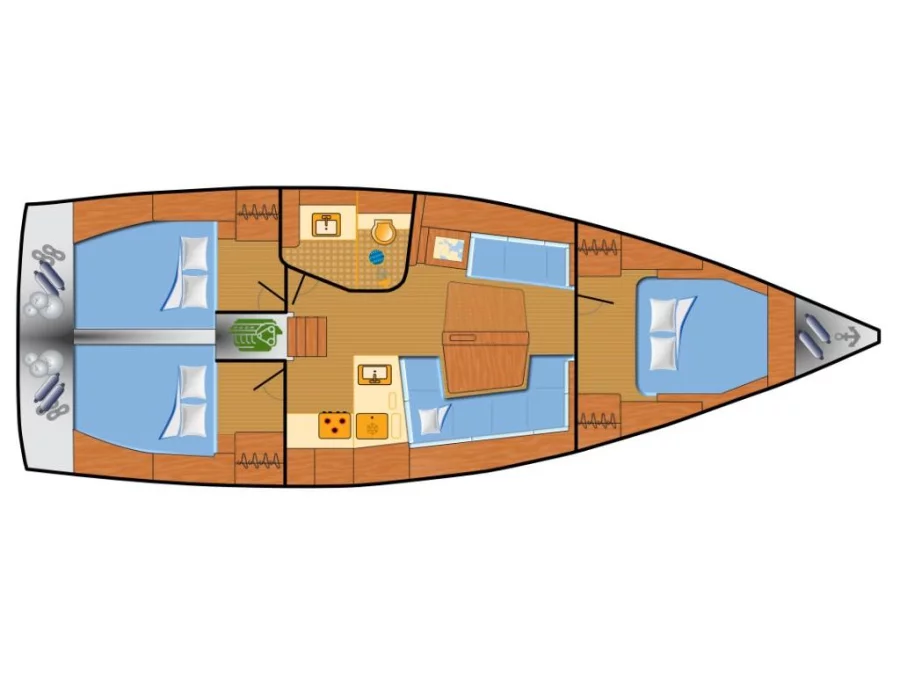 Hanse 418 (Seahawk) Plan image - 13