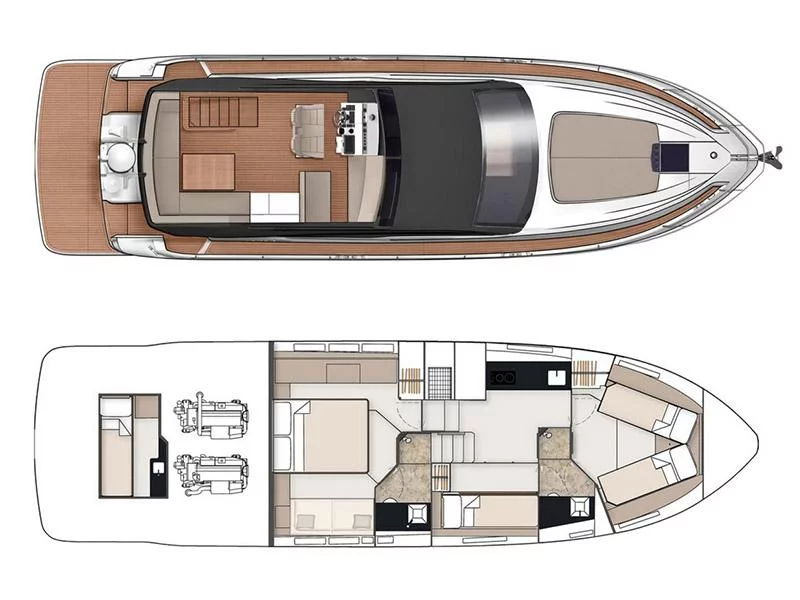 Fairline Squadron 50 (Get Lucky) Plan image - 3