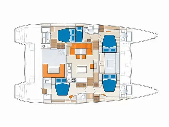 Lagoon 560 (Avra II) Plan image - 2