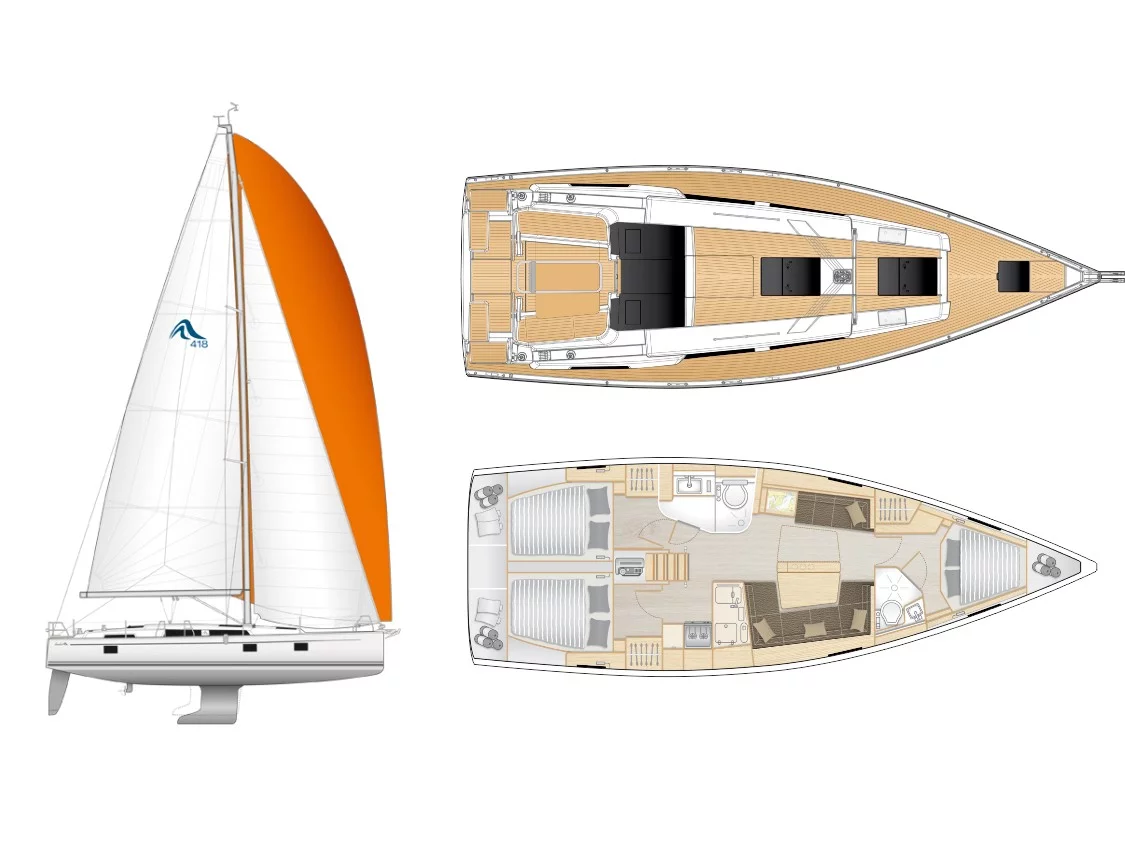 Hanse 418 (Shrimp) Plan image - 6