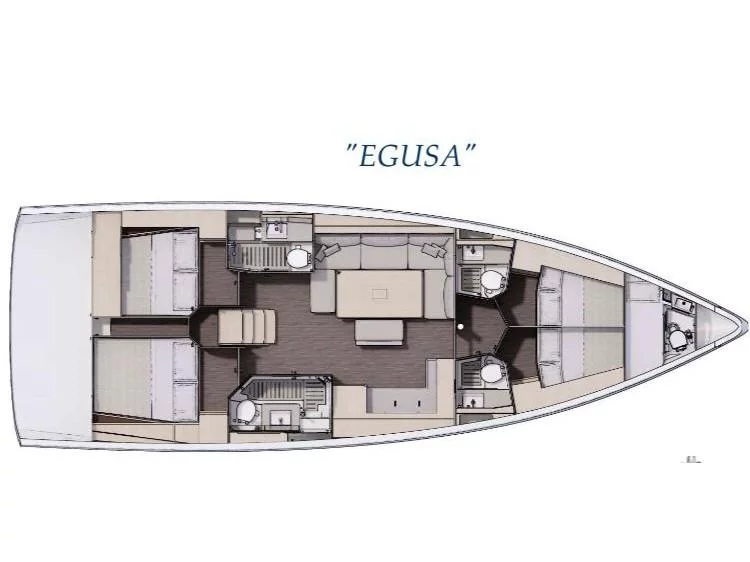Dufour 470 (Egusa) Plan image - 11