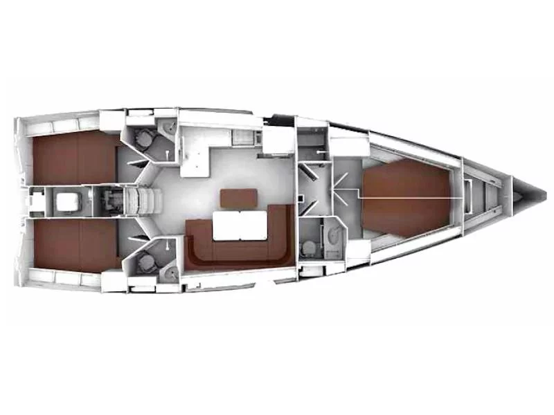 Bavaria Cruiser 46 (S/Y Nefeli) Plan image - 3