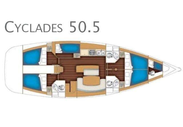 Cyclades 50.5 (Lady Kiki II)  - 6
