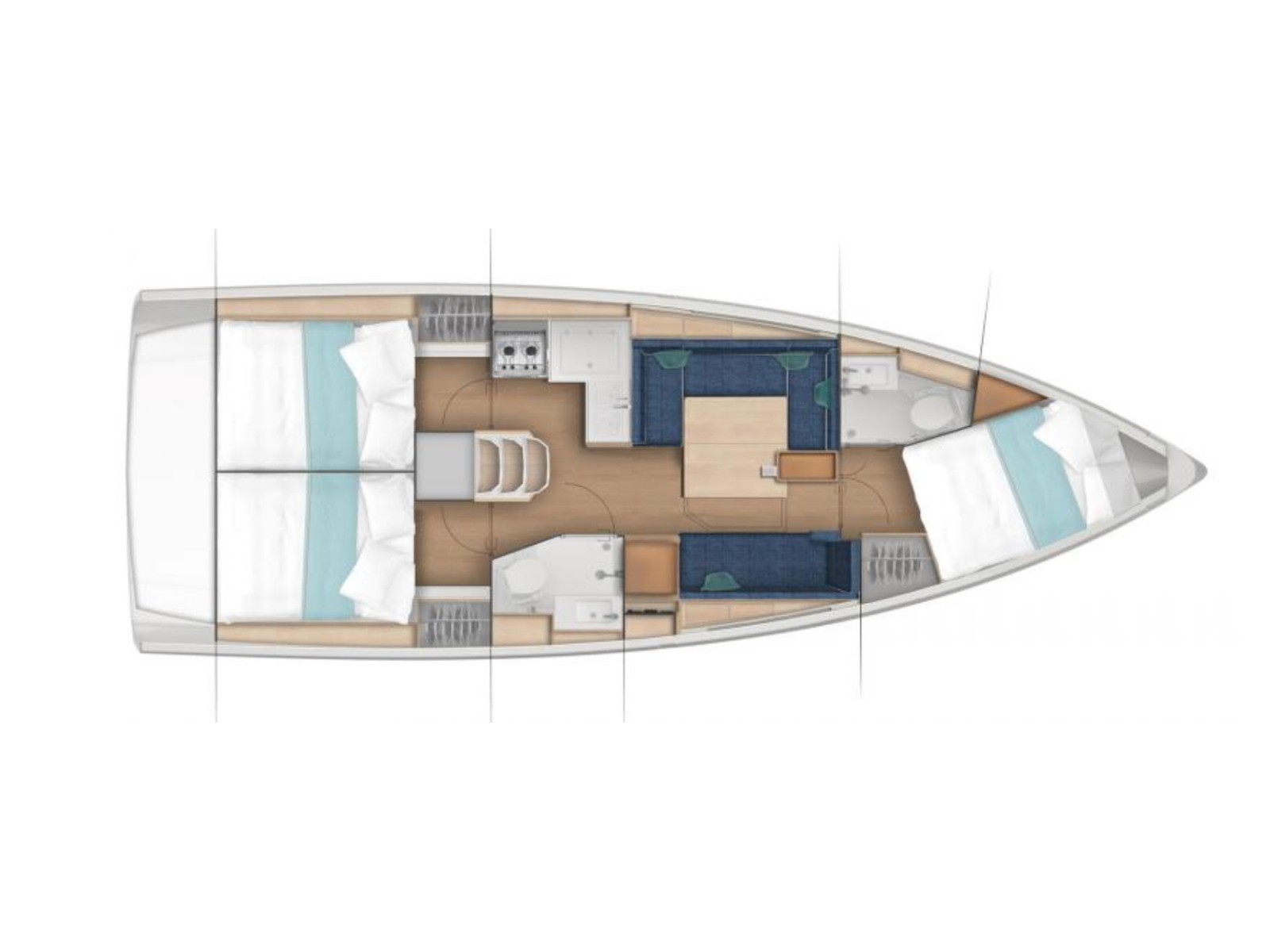 Photo #8 - Sun Odyssey 380 (Twenty-One Cent - Comfort line) in Olbia - 7867