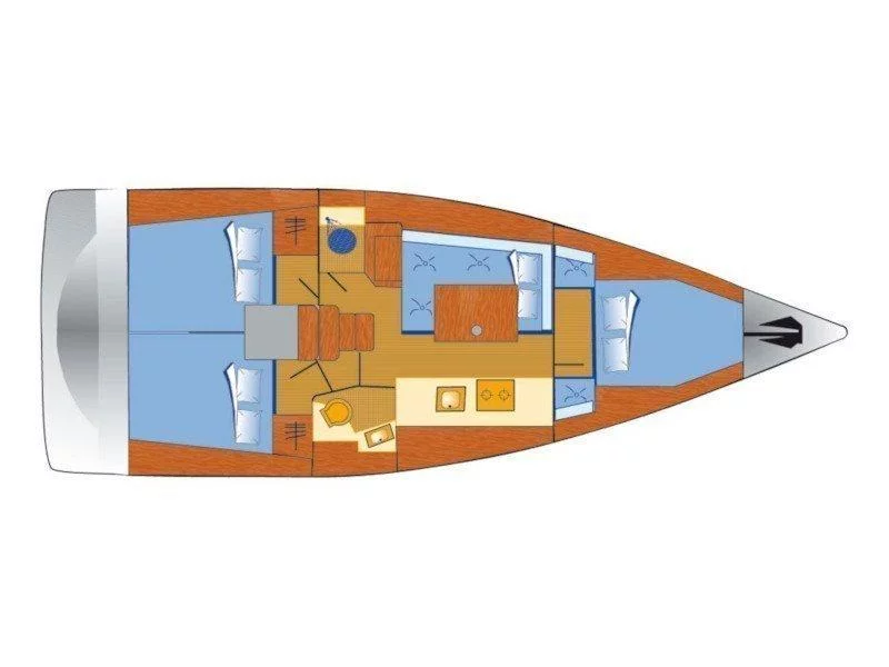 Oceanis 38 (Auxelle) Plan image - 3