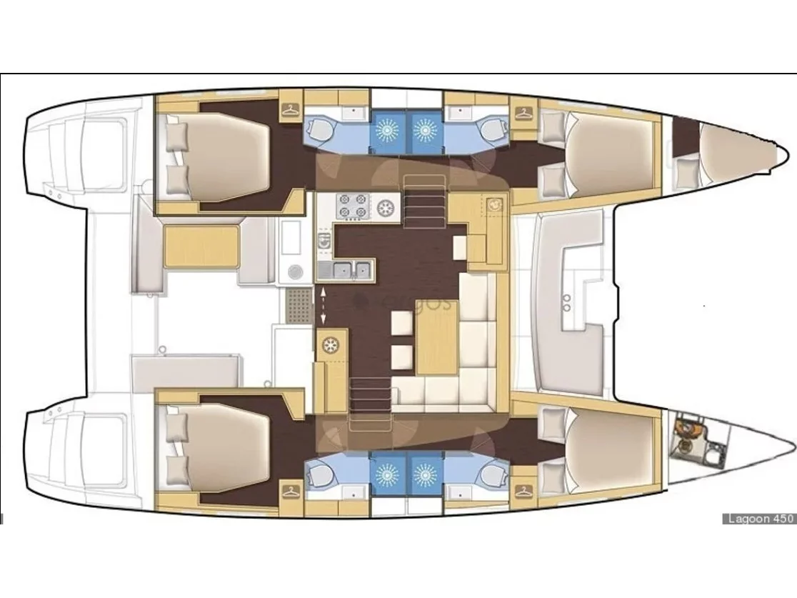 Lagoon 450F (AMARE I) Plan image - 3